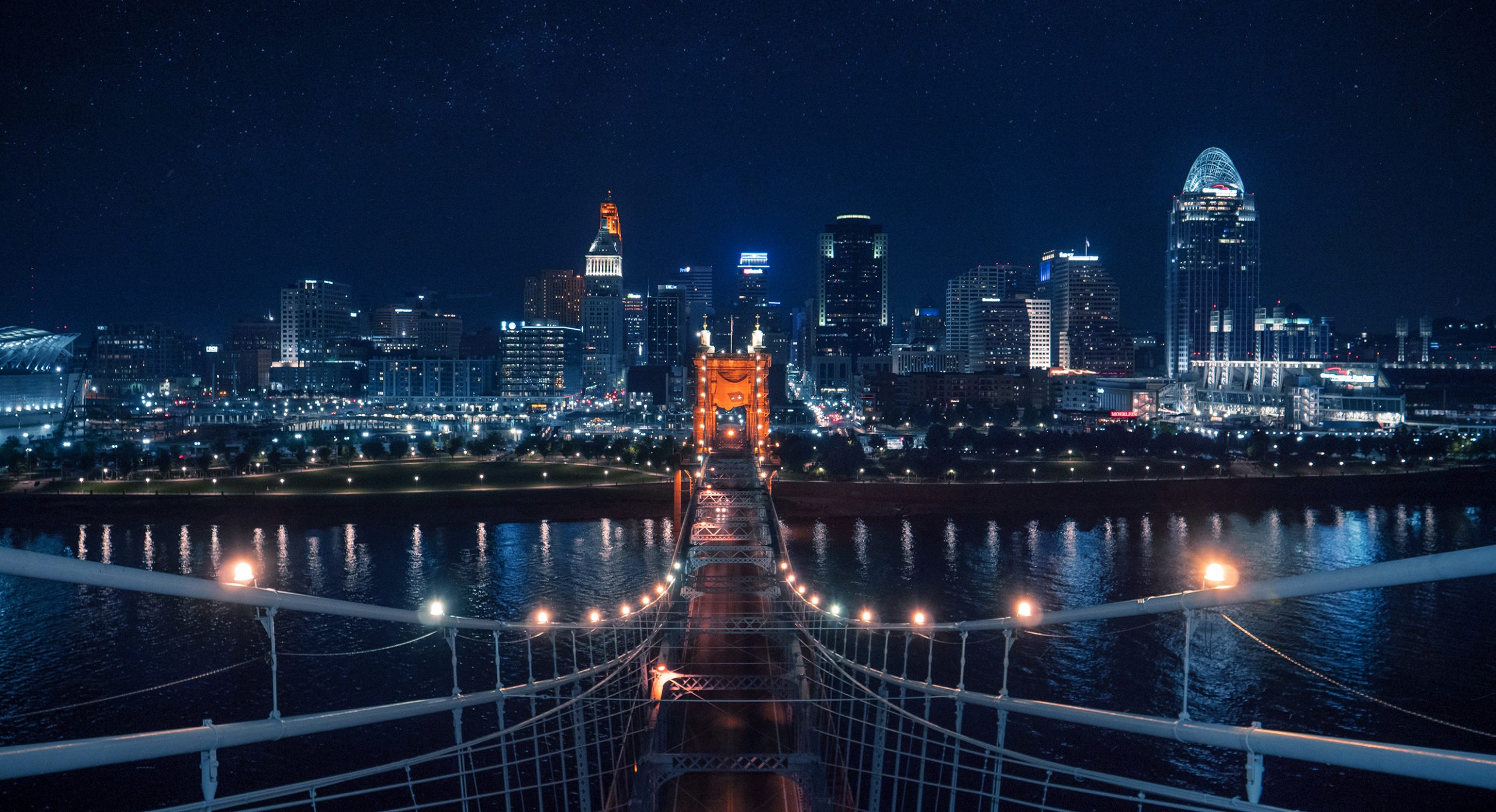 John A. Roebling Suspension Bridge over the Ohio River